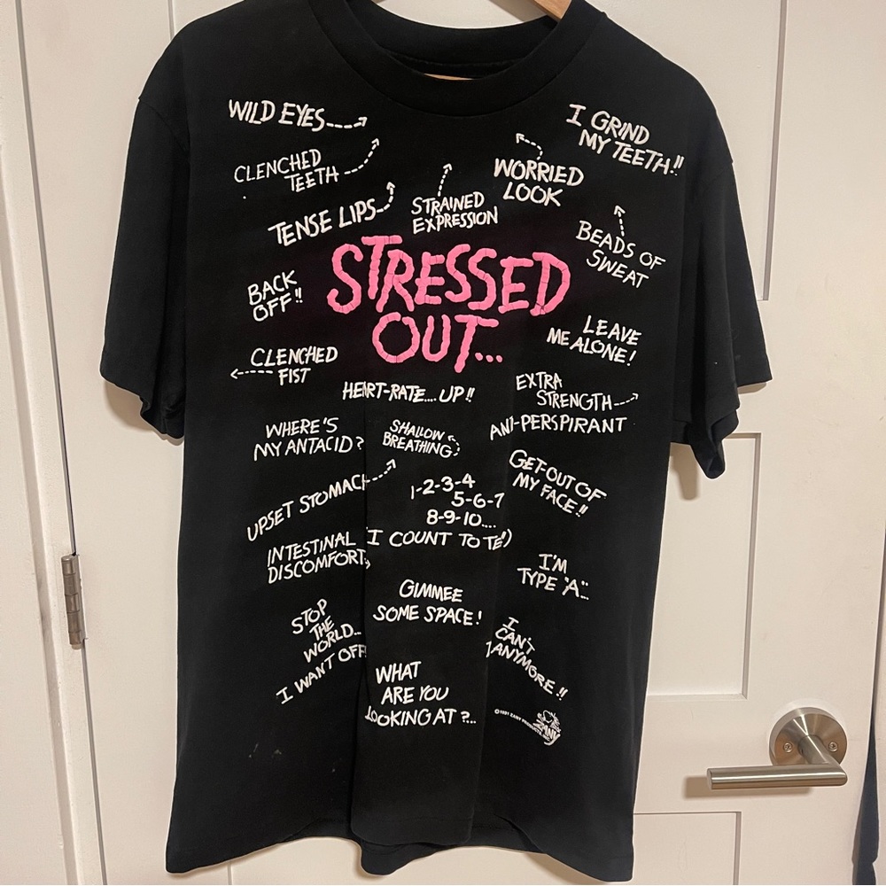 90s Vintage Stressed Graphic Tee